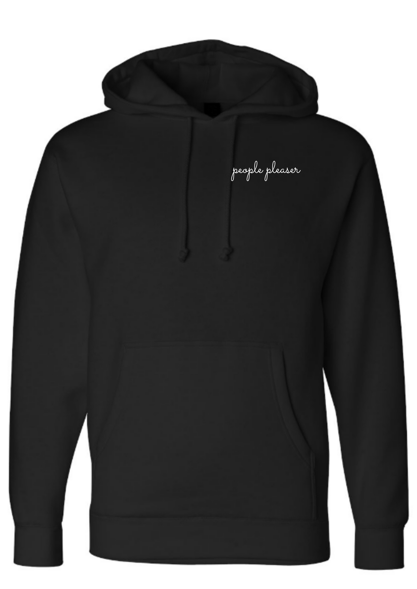 People Pleaser Black Hoodie