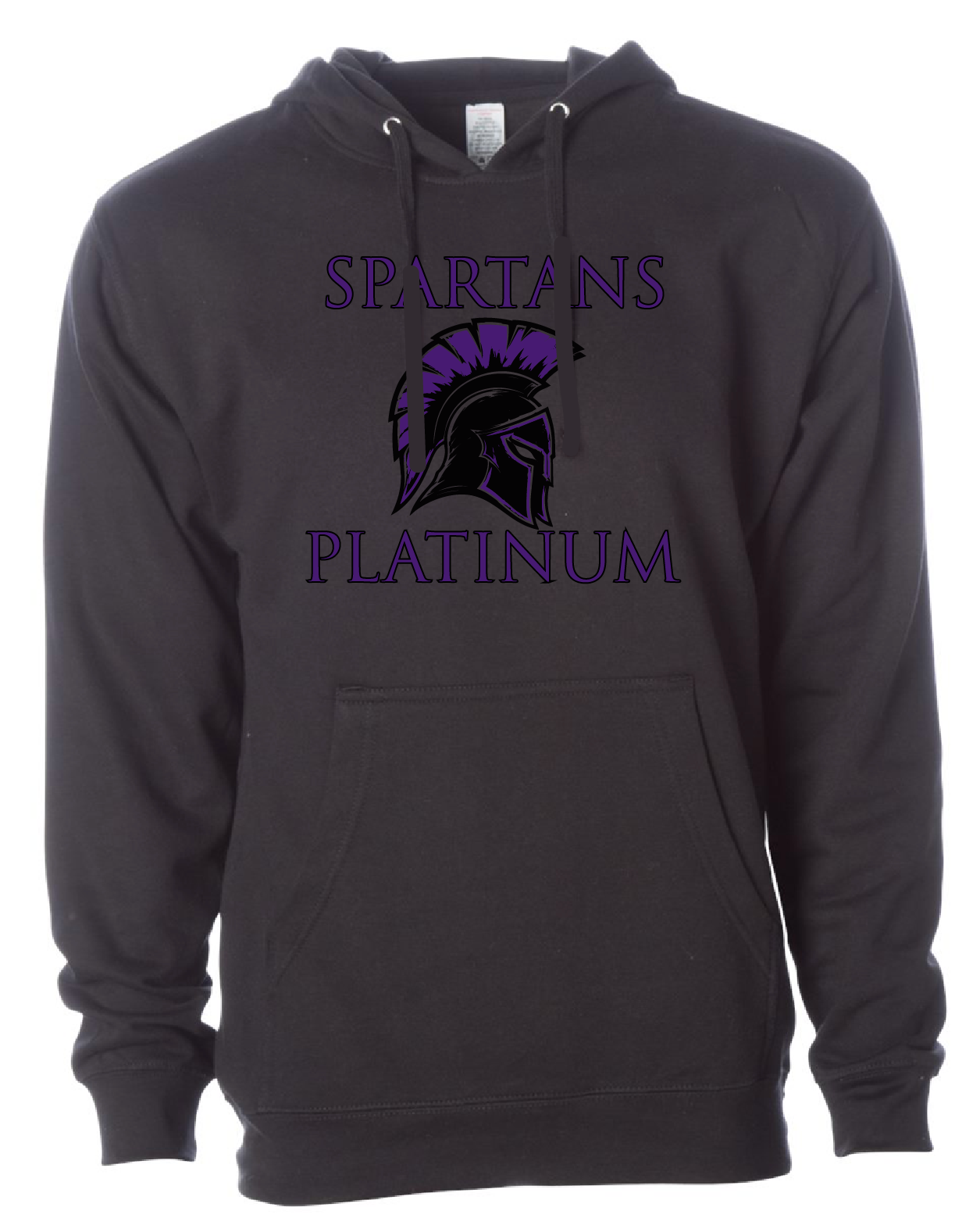 Spartan Platinum Charcoal Hoodie