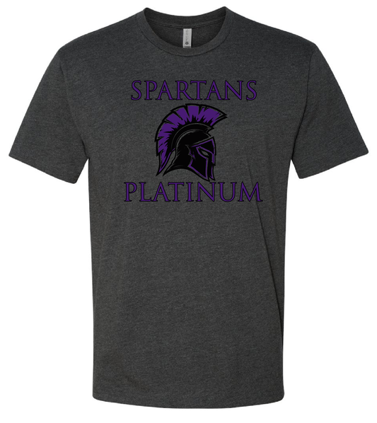 Spartan Platinum Women's Charcoal tee