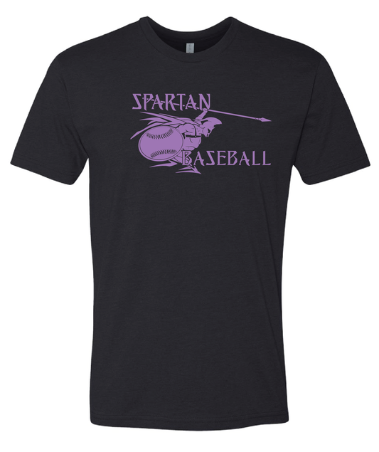 Spartan Baseball Black Tee